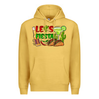 Antique Gold let's fiesta taco and beer Premium Hoodie - BarkalooDesign