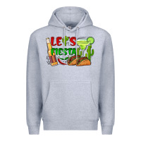 Heather Grey let's fiesta taco and beer Premium Hoodie - BarkalooDesign