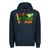 Navy let's fiesta taco and beer Premium Hoodie - BarkalooDesign