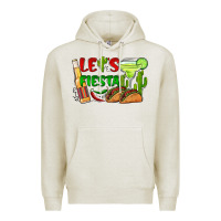 Oatmeal Heather let's fiesta taco and beer Premium Hoodie - BarkalooDesign