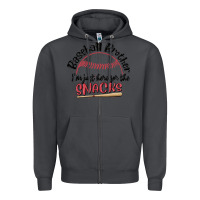 Smoke baseball brother i'm just here for the snacks Zipper Hoodie - MaliasSmallBusiness