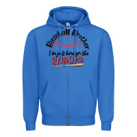 True Royal baseball brother i'm just here for the snacks Zipper Hoodie - MaliasSmallBusiness