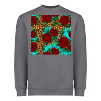Storm leopard roses seamless pattern Heavyweight Sweatshirt - HRA Design Shop