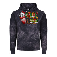 Cloud Black Coffee  Jesus Vintage Hoodie - CowhideDigitalArt