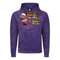 Cloud Purple Coffee  Jesus Vintage Hoodie - CowhideDigitalArt