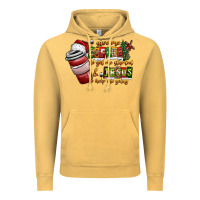 Vintage Mustard Coffee  Jesus Vintage Hoodie - CowhideDigitalArt