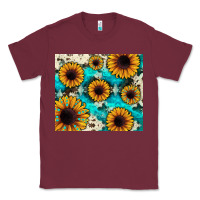 Burgundy gemstone sunflower Classic Tee - JahusDesignShop