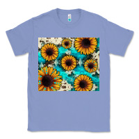 Colony Blue gemstone sunflower Classic Tee - JahusDesignShop