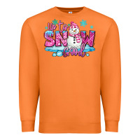 Carrot up to snow good pink christmas winter snowman Premium Sweatshirt - MaliasSmallBusiness