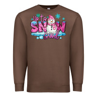 Chestnut up to snow good pink christmas winter snowman Premium Sweatshirt - MaliasSmallBusiness