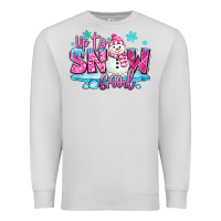 Up To Snow Good Pink Christmas Winter Snowman Premium Sweatshirt | Teevron