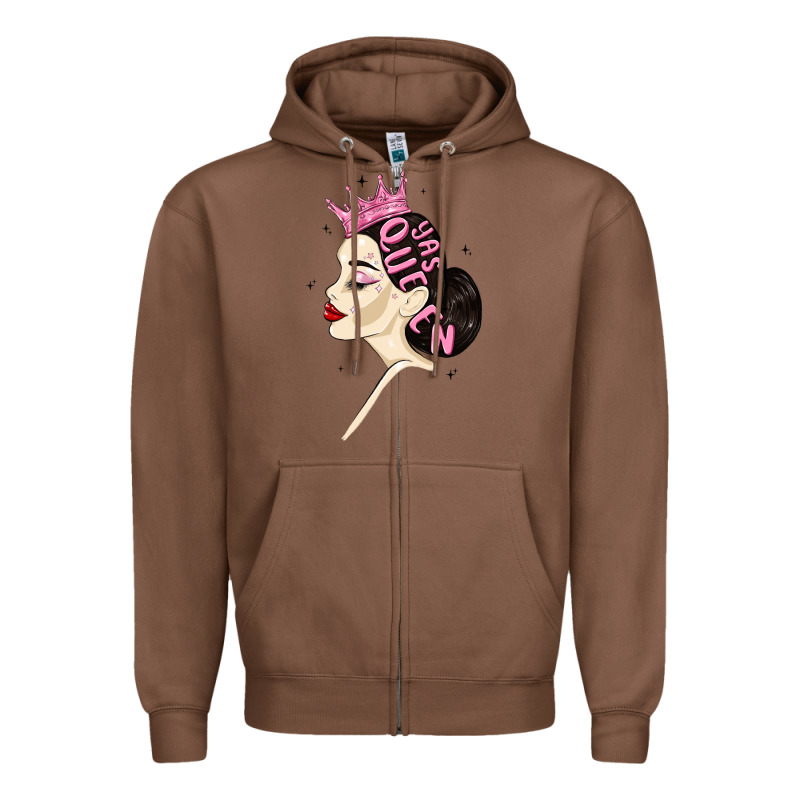 Yas Queen Zipper Hoodie by MaliasSmallBusiness | Teevron