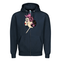 Navy yas queen Zipper Hoodie - MaliasSmallBusiness