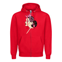 Red yas queen Zipper Hoodie - MaliasSmallBusiness