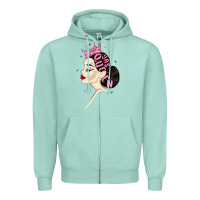 Seafoam yas queen Zipper Hoodie - MaliasSmallBusiness