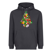 Nurse Christmas Tree Heavyweight Hoodie | Teevron