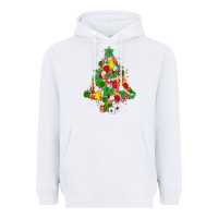 White nurse christmas tree Heavyweight Hoodie - MaliasSmallBusiness