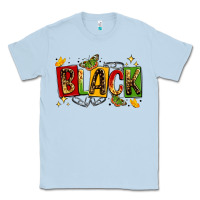 Dusty Blue black Classic Tee - LillyAllenDesigns