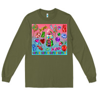 Army Green candy Long Sleeve Tee - AdoDesignShop