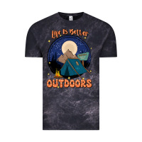 Cloud Black life is better outdoors Vintage Tee - JahusDesignShop