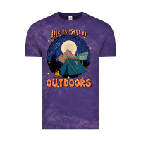 Cloud Purple life is better outdoors Vintage Tee - JahusDesignShop