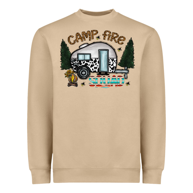 Camp Fire Squad Heavyweight Sweatshirt by CowhideDigitalArt | Teevron