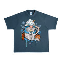 Midnight Navy winter gnome coffee Urban Heavy Tee - JahusDesignShop
