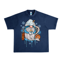 Navy winter gnome coffee Urban Heavy Tee - JahusDesignShop