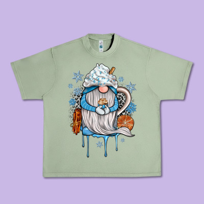 Winter Gnome Coffee Urban Heavy Tee Designed By Jahusdesignshop