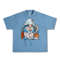 Pebble Blue winter gnome coffee Urban Heavy Tee - JahusDesignShop