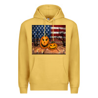 Antique Gold halloween american flag tumbler Premium Hoodie - Jasminsmagicworld