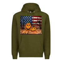 Army Green halloween american flag tumbler Premium Hoodie - Jasminsmagicworld