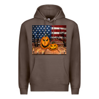Coffee halloween american flag tumbler Premium Hoodie - Jasminsmagicworld