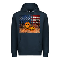 Navy halloween american flag tumbler Premium Hoodie - Jasminsmagicworld