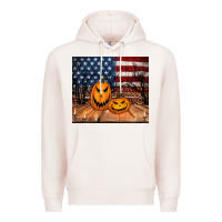 Pale Pink halloween american flag tumbler Premium Hoodie - Jasminsmagicworld
