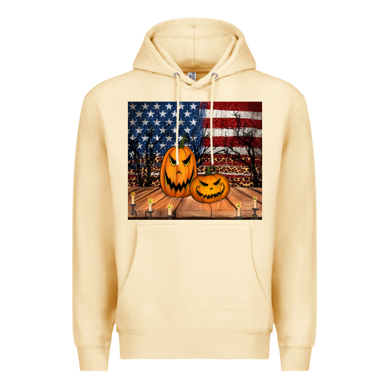 Halloween American Flag Tumbler Premium Hoodie by Jasminsmagicworld | Teevron