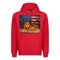 Red halloween american flag tumbler Premium Hoodie - Jasminsmagicworld