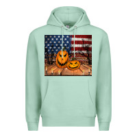 Seafoam halloween american flag tumbler Premium Hoodie - Jasminsmagicworld