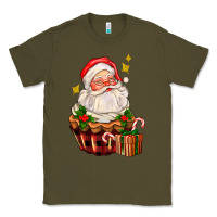 Army Green santa claus cupcake Classic Tee - AdoDesignShop