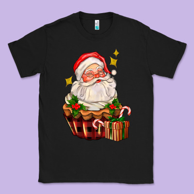 Santa Claus Cupcake Classic Tee Designed By Adodesignshop