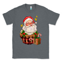 Charcoal Heather santa claus cupcake Classic Tee - AdoDesignShop