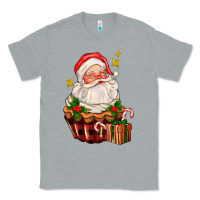 Heather Grey santa claus cupcake Classic Tee - AdoDesignShop