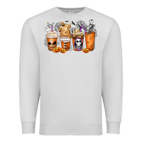 Dove Grey nightmare coffee cups Premium Sweatshirt - MaliasSmallBusiness