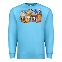 Ocean Blue nightmare coffee cups Premium Sweatshirt - MaliasSmallBusiness