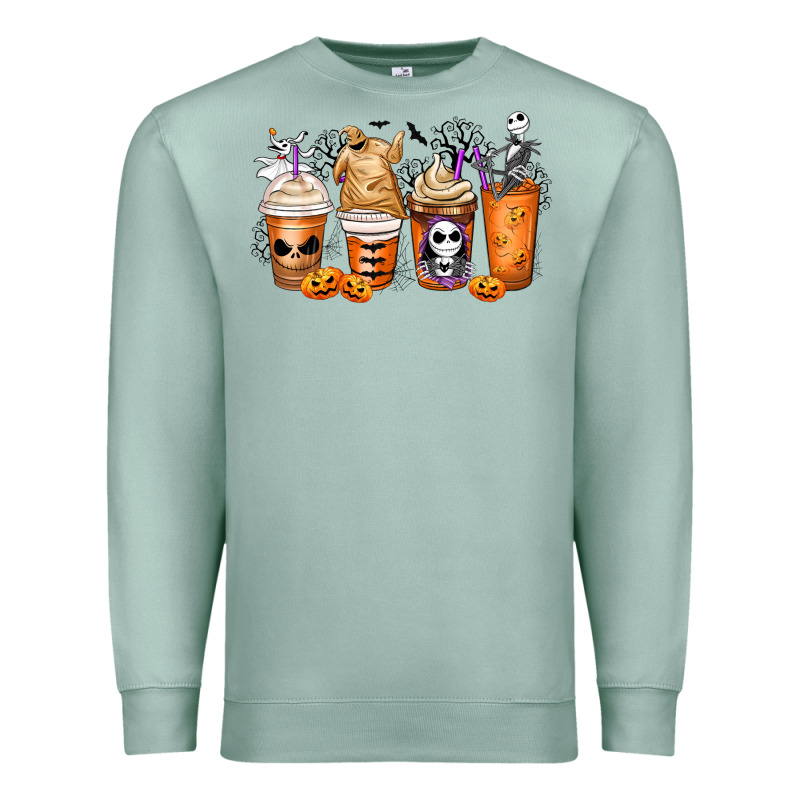 Nightmare Coffee Cups Premium Sweatshirt by MaliasSmallBusiness | Teevron