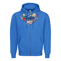 True Royal teacher Zipper Hoodie - MaliasSmallBusiness