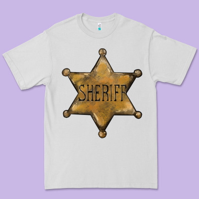Sheriff Star Premium Tee Designed By Barkaloodesign