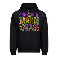 Black little miss mardi gras hjf Urban Hoodie - HowdyJamesFarm