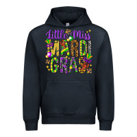 Navy little miss mardi gras hjf Urban Hoodie - HowdyJamesFarm