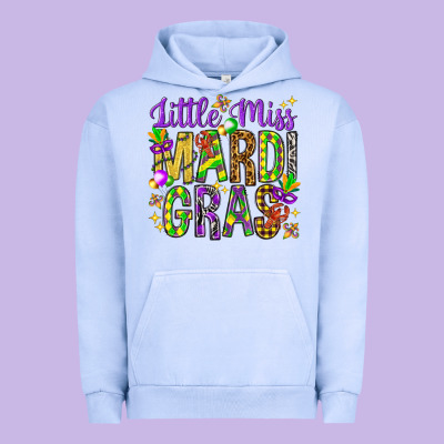 Little Miss Mardi Gras Hjf Urban Hoodie Designed By Howdyjamesfarm